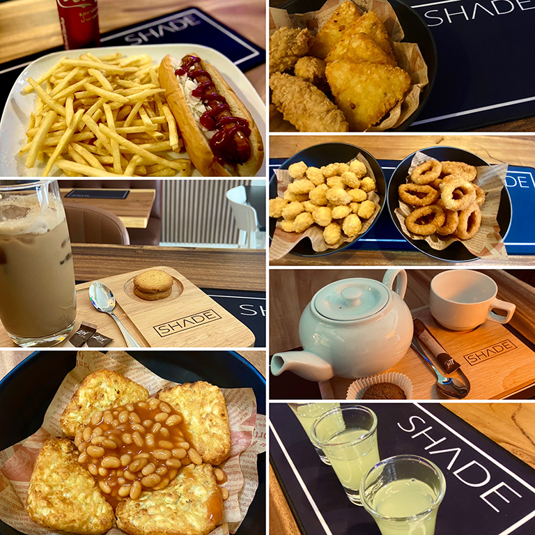 Poster image of shade bars selection of foods